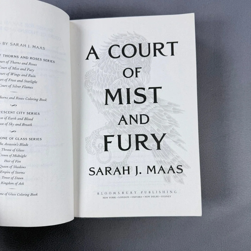 Sarah J Maas A Court Of Mist And Fury Paperback 2020 Fantasy Novel ACOTAR